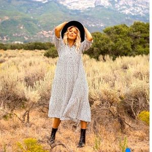 Boho Chic Animal Print dress nwot size large